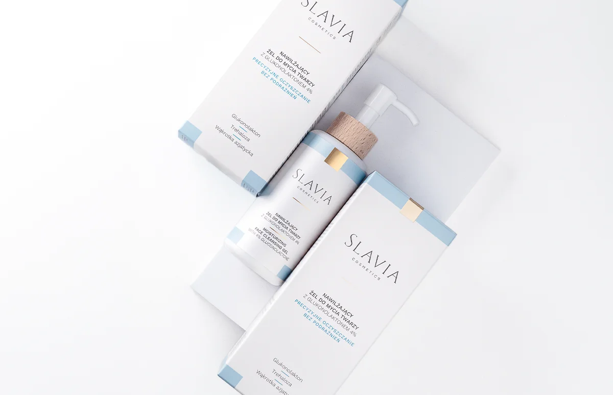 Nawilżający żel do mycia twarzy z 4% glukonolaktonem Slavia Cosmetics